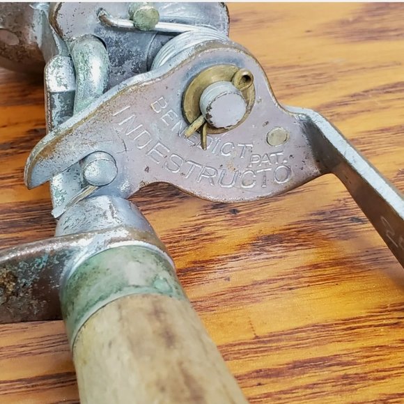 Ice Cream Scoop Wood Handle Indestructo Vintage - Picture 10 of 10